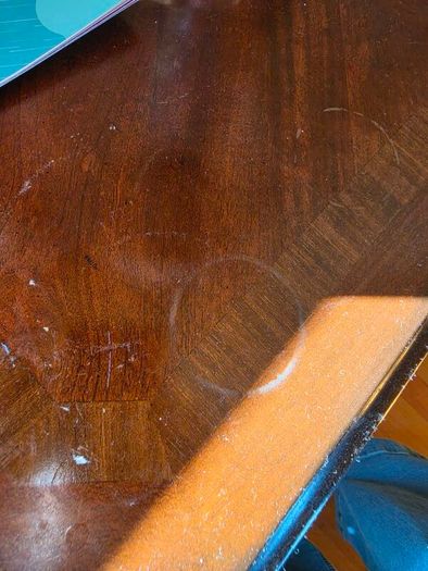 mahogany side table