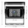 Backup Camera IR Night Vision without Guide Line Without Color Change Waterproof 4 Pin Aviation Connector Rear View Camera for Bus/RV/Truck/Trailer Heavy Duty Image 6