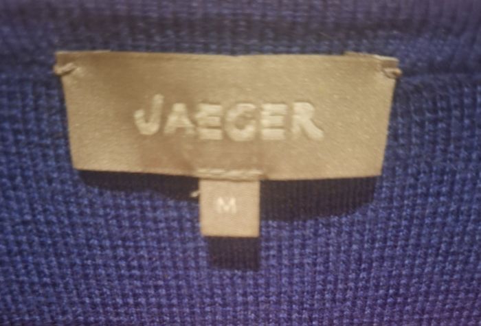 Jaeger 100% wool blue longline cardigan, size M