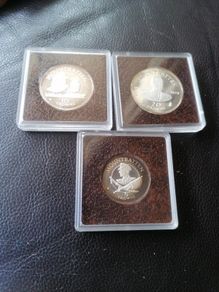 1980 Turks And Caicos Crowns Proof Silver Coins