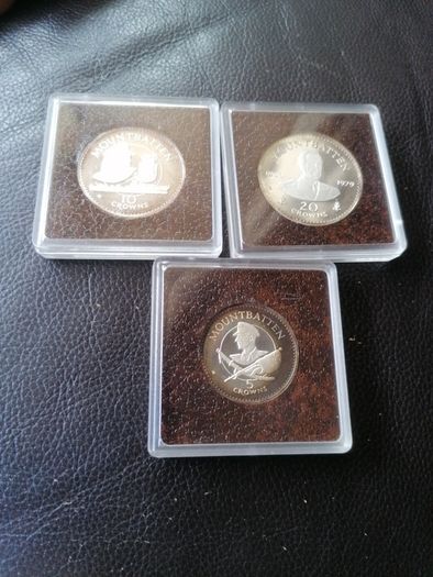 1980 Turks And Caicos Crowns Proof Silver Coins