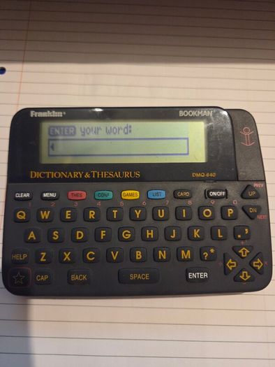Franklin DMQ-640 Bookman Pocket Dictionary & Thesaurus Word  Finder Working