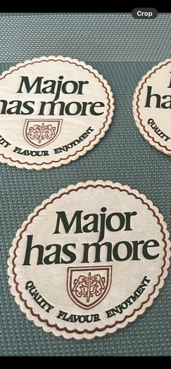 5 "Major" Beer Mats 1960s
