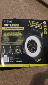 Masterplug Pro XT Work Light Cable Reel 240V 13A 4-Socket 5m