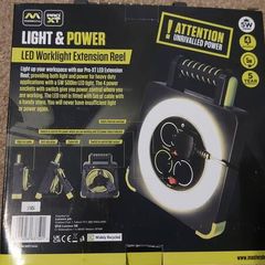 Masterplug Pro XT Work Light Cable Reel 240V 13A 4-Socket 5m