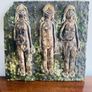 Ceramic Artwork on Stone 38.5 x 36.5 cm Image 4