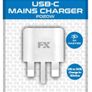 Brand new FX USB-C wall charger, phone charger, white Image 2