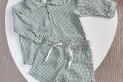 H&amp;M 2 Piece Cotton Seersucker Set 6-9 Months, 74cm