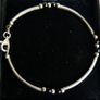 Vintage 925 Sterling Silver Tube Style Bracelet length 7,5" - 4,1g Image 2