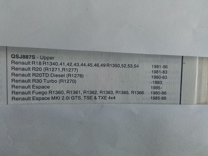2.Renault 18/20 Ball Joints.