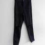 Pre Owned Missguided Petite Black High Waisted Ripped Knee Skinny Jeans Image 2