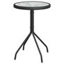 Garden Bistro Set 3 pcs Black Steel Image 6