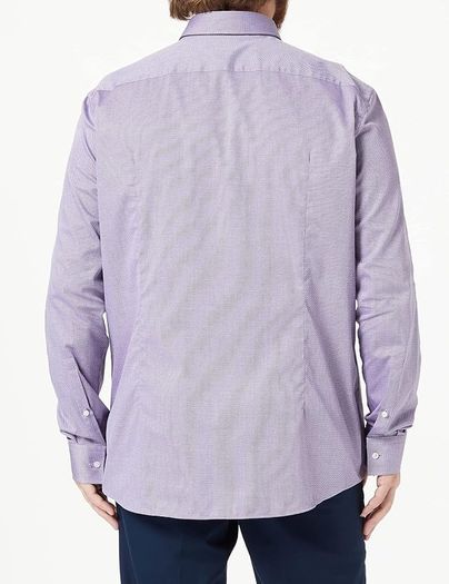 HUGO Mens Kenno 2 Shirt, Dark Purple , Size 42 / L, like new  RRP Euro 90
