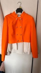 Women orange jacket Karen Millen