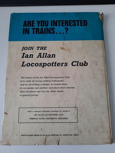 Vintage 1970s Ian Allan Book of Trains Hardback,  Flying Scotsman Cover