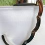 Blue Round Gem Portable Folding Table Handbag Hook Hanger Holder Image 5
