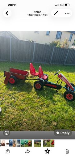 berg go kart and trailor