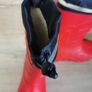 Becks Warm Wellington Boots Basic Warm Red Uk Size 5.5 Image 4