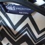 M&S Collection black and white chevron print dress - size 10 Image 2