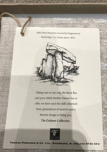 The Dolmen Collection: boxed set of 4 Irish Linen Placemats BRAND NEW