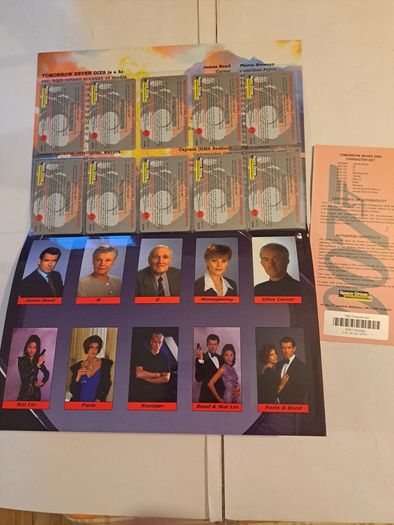 007 James Bond Tomorrow never dies, unused character phone card set