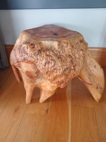 Vintage Sculptural Burruss Root Side Table or Plant Stand.