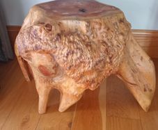 Vintage Sculptural Burruss Root Side Table or Plant Stand.