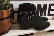 Heel Leather Ankle Boots