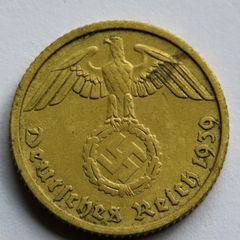 Germany WW2 - 1939 "B" Vienna Mint Third Reich 10 Reichspfennig