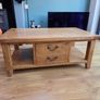 Oak sideboard and coffee table set Image 2