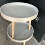 Round Side Table Set of 2 Small Bed side table Image 3