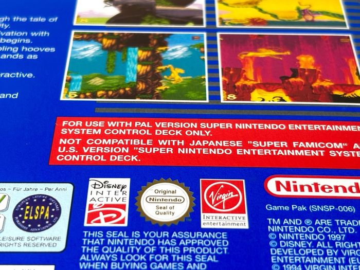 Disney's The Lion King for Nintendo SNES - Boxed and Brand New