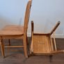4 x Malaysian oak chairs Image 6