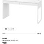 Desk White/vanity Micke Ikea Image 2