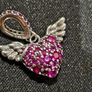 Pandora Pave Angel Heart With Wings Charm Image 3