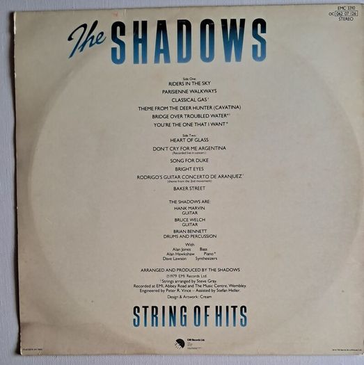 The Shadows - String Of Hits ('79 Irish Pressing) Vinyl