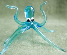 Vintage Blown Glass Miniature OCTOPUS
