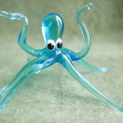 Vintage Blown Glass Miniature OCTOPUS