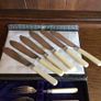 Vintage Epns Fish Knives and Forks Boxed Image 7