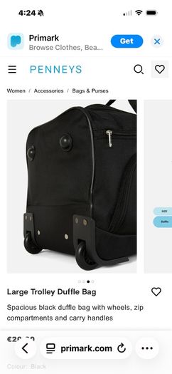 4 black wheelie bags