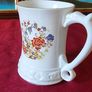 Royal Stuart By Royal Tara Bone China Gold Gilt Large Floral Tankard / Vase Made In Galway Ireland Image 7