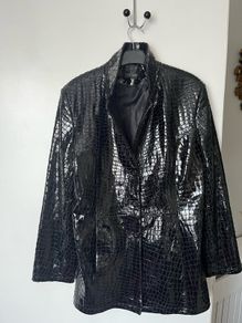 Real crocodile leather jacket
