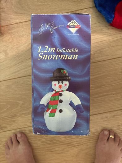 inflatable snowman