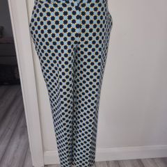 Dorothy Perkins Ladies Trousers Size 8 Blue, Navy and Mustard Colouring