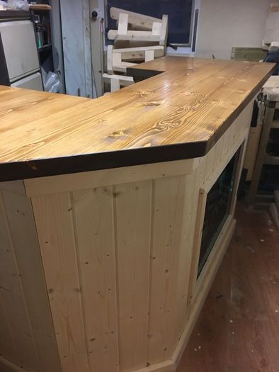 Corner Home Bar Timber Bar Counter