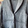 coat grey 100% wool coat James Lakeland vintage inspired 10/12 medium Image 6