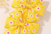 2pcs/pack flowers Printed Hair Clips