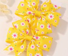 2pcs/pack flowers Printed Hair Clips