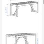 IKEA NAMMARO outdoor dining set Image 6