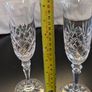 Galway Irish Crystal Clarendon Champagne Flutes Pair Vintage Irish Crystal Image 7